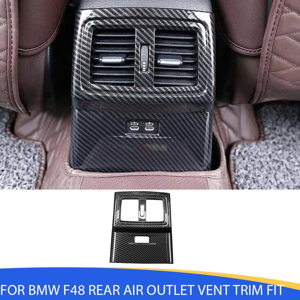 ABS Carbon Fiber pattern Rear Air Vent Outlet Cover Trim for BMW X1 F48 (2016-2022) & X2 F47 (2018-2022) - Stylish Interior Upgrade-autoydsstore