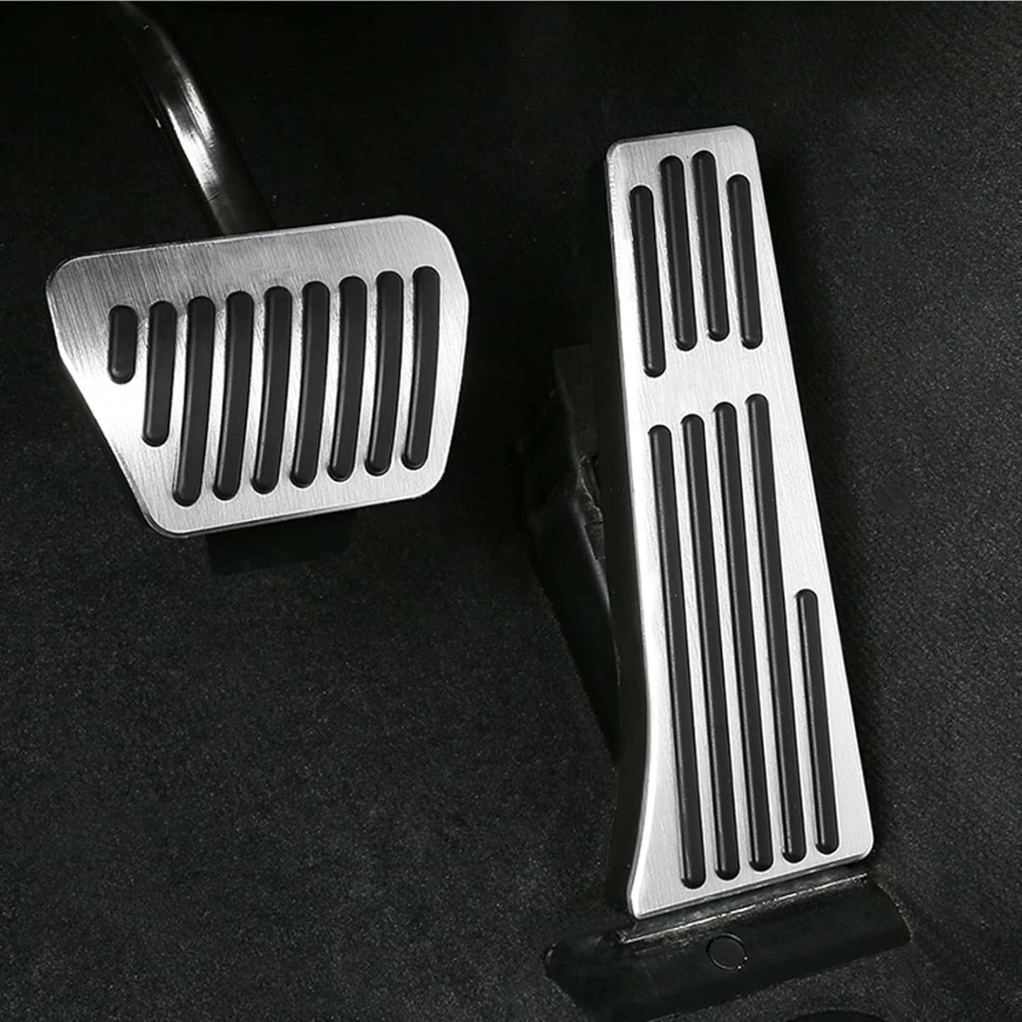 YDSSTORE  Compatible with BMW Pedal Covers. Anti-Slip No Drill Pedal Pads Compatible with BMW 3' E90 E91 E92 E93/5' F10 F11/6' F12 F13/7' F01 F02/X3 F25/X4 F26/X5 E70/X6 E71/Z4 E89-autoydsstore