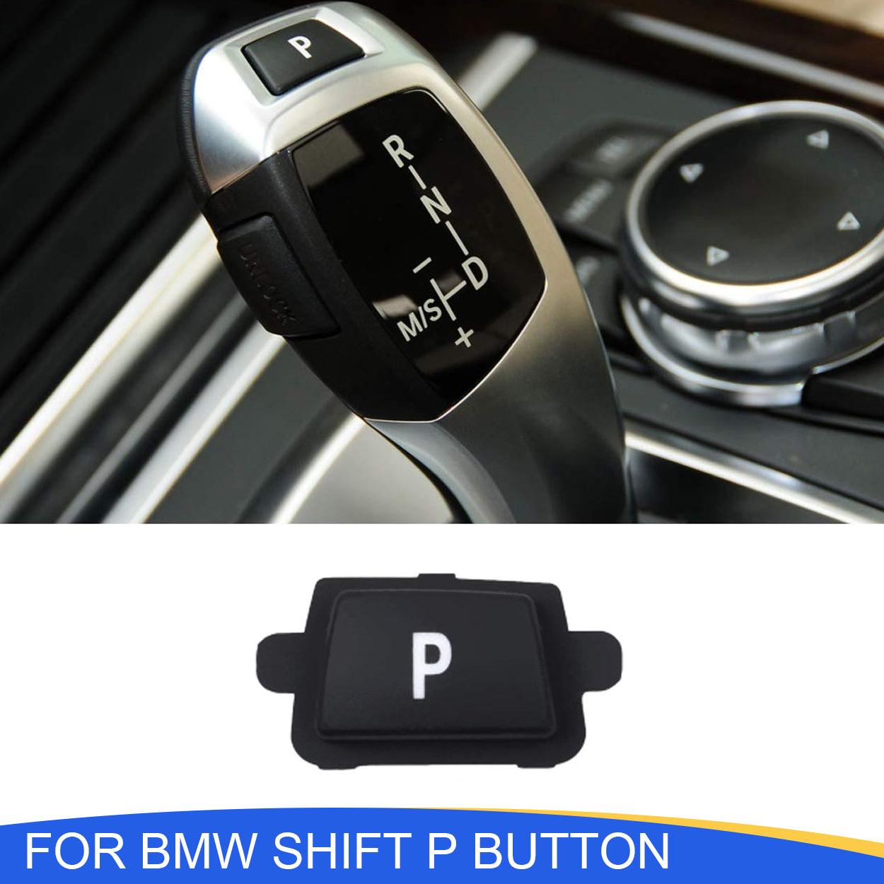 Compatible with BMW Gear Shift P Button. Gear Shift Knob Lever Parking Button Cover Replacement Compatible with BMW 3' F30/F31/F34. 5' F10/F11. 7' F01/F02. X3 F25.X4 F26. X5 E70/F15. X6 E71/F16-autoydsstore