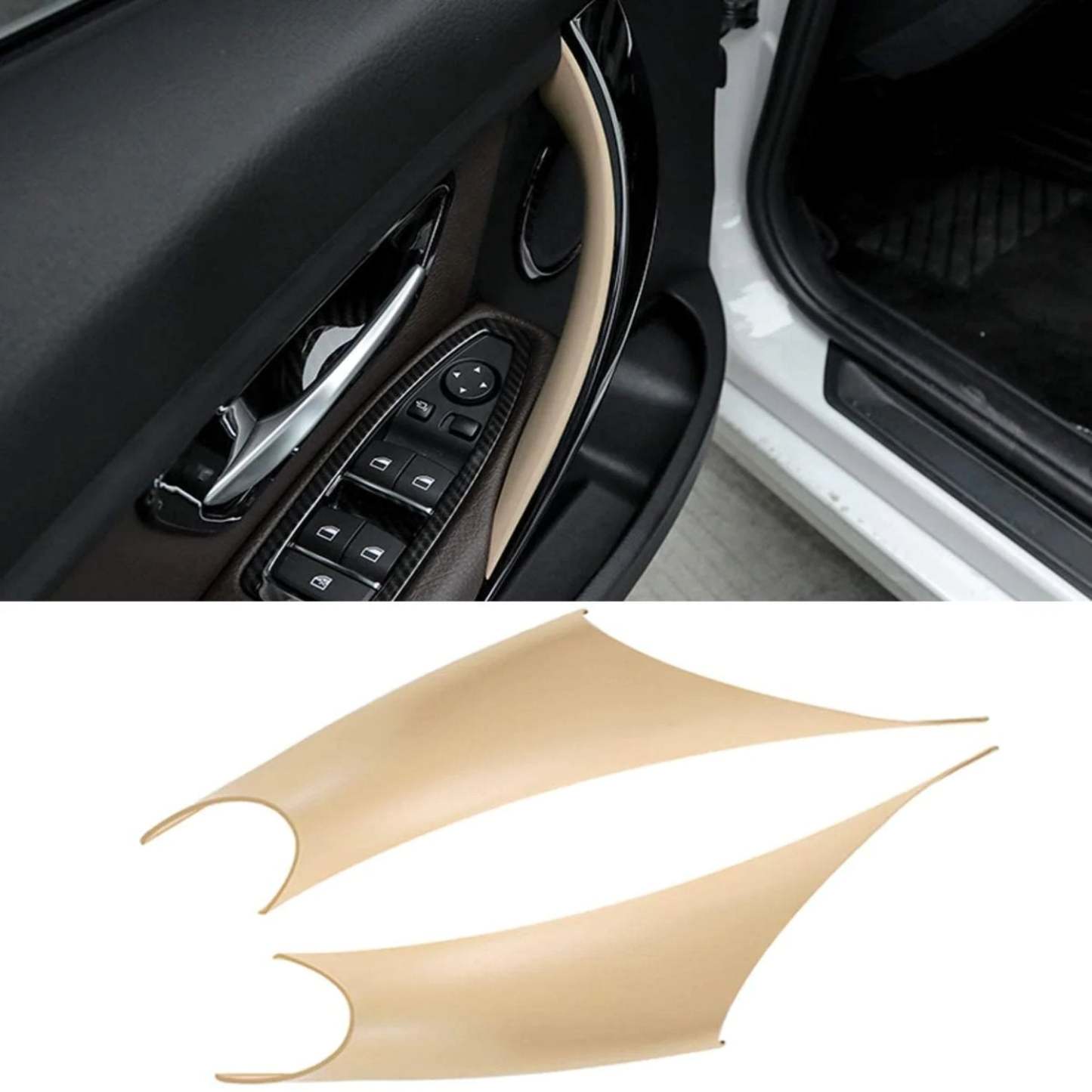 Upgraded For BMW 3/4 Series Car Door Handle-F30/F31/F32/F36 F89| Beige 2pcs | YDSSTORE