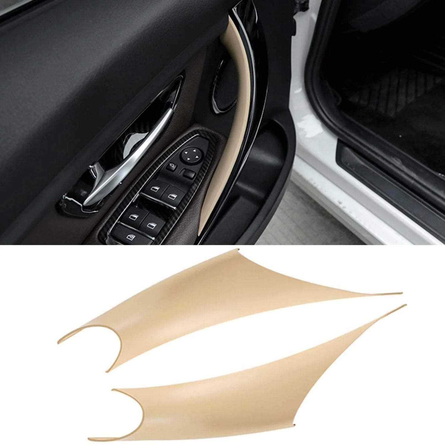 Upgraded For BMW 3/4 Series Car Door Handle-F30/F31/F32/F36 F89| Beige 2pcs | YDSSTORE