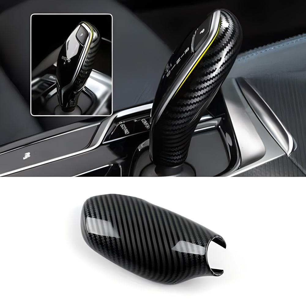 YDSSTORE Car Sticker Decals Gear Shift Knob Cover Carbon Color ABS Trim fits for BMW G30 G31 BMW 5 Series 6GT G32 G11 G12 X3 G01 X4 G02 Accessories-autoydsstore