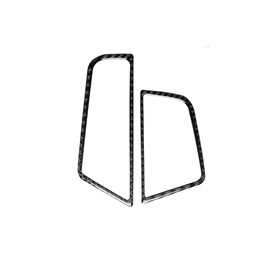 YDSSTORE Carbon Fiber Center Console Air Conditioning Vent Frame Cover Trim for BMW 5 Series F10 F11 F18 (520i. 528i. 530i. 535d. 535i. 550i) 2011-2017 (Carbon Fiber. 2PCS)-autoydsstore