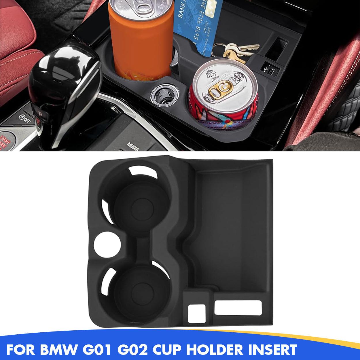 Silicone Anti-Slip Cup Holder Insert & Storage Tray Mat for BMW X3 G01 (2017-2024) & X4 G02 (2018-2024) – Custom Fit. Dust-Proof. Easy to Clean-autoydsstore