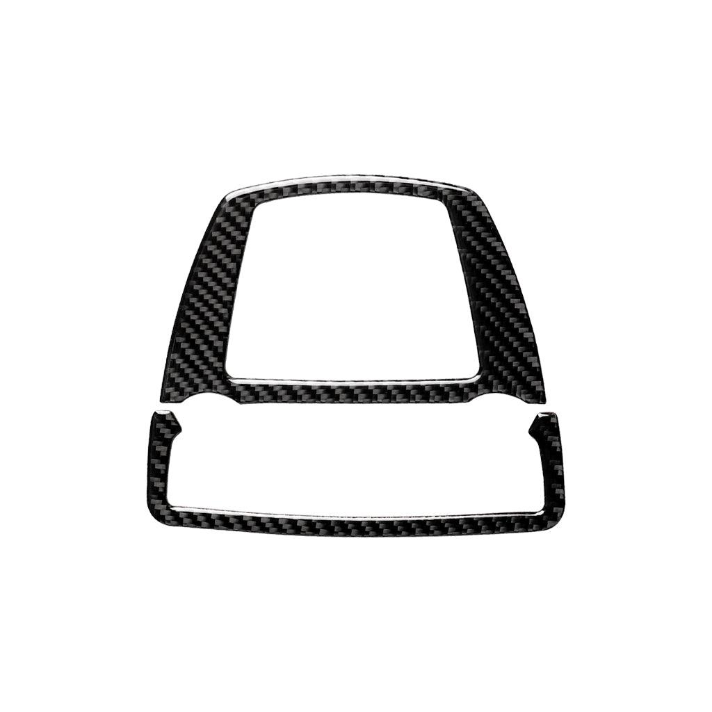 YDSSTORE Carbon Fiber Center Console Reading Lamp Light Panel Cover Trim for BMW 5 Series. X3 F25. X4 F26. F10. F11. 5GT F07. F13. F06. F01. F02. F03. F04 (2011-2017) - 2PCS Black Interior Upgrade-autoydsstore