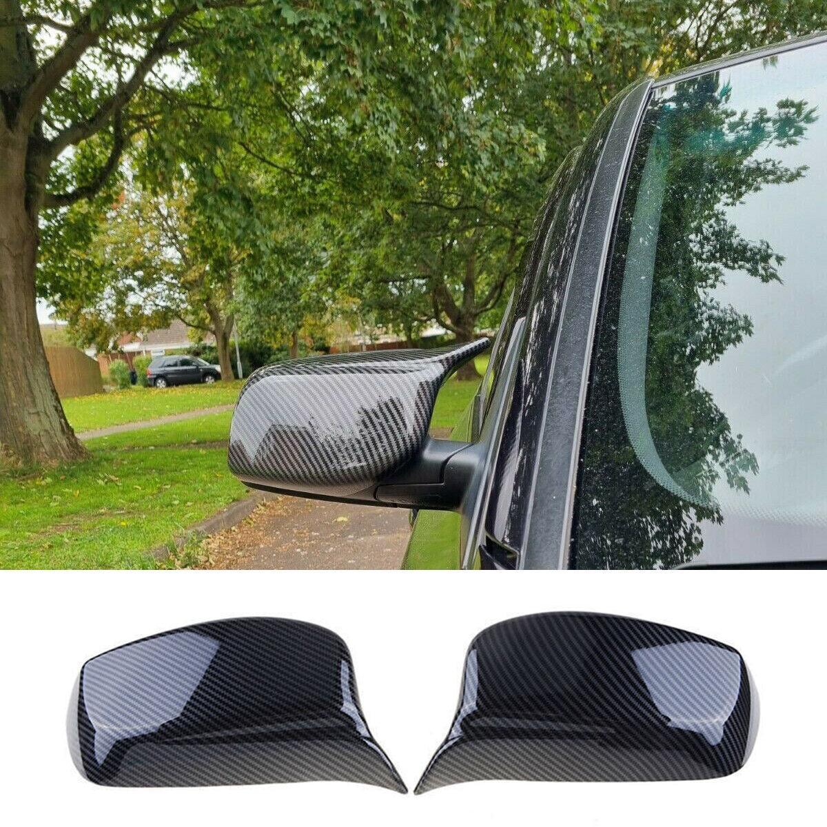 Black M Style Side Wing Mirror Cover Caps Compatible with BMW 5 Series E60 E61 E63 E64 2003-2007 Pre-Lci-autoydsstore