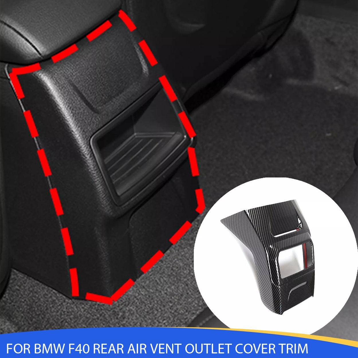 ABS Carbon Fiber pattern Rear Air Outlet Vent Cover Trim for BMW 1 Series F40 F44 (2020+) - Durable and Stylish Upgrade-autoydsstore