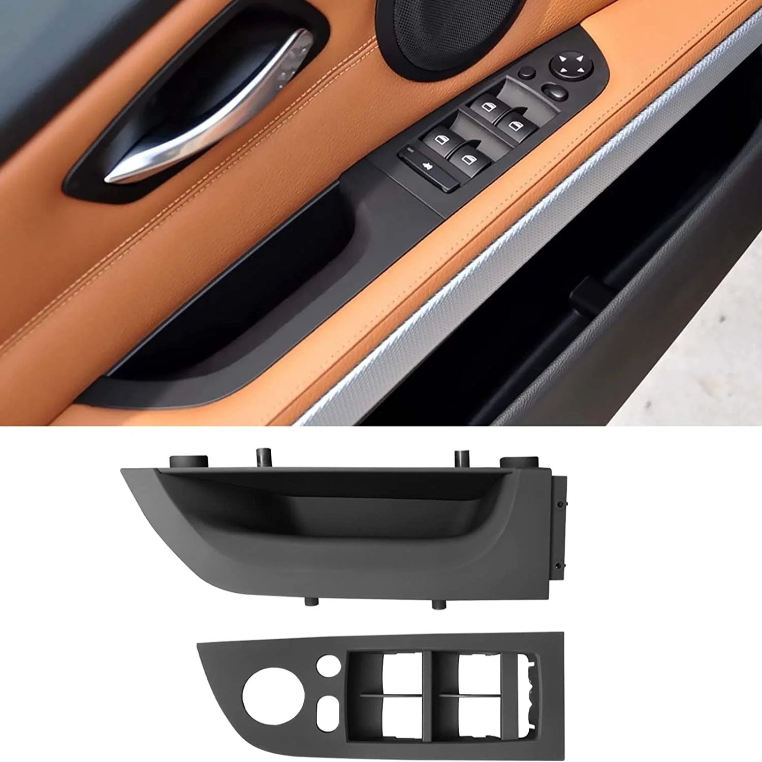 Upgraded For BMW 3 Series E90/E91 Window Switch Covers | Black | YDSSTORE