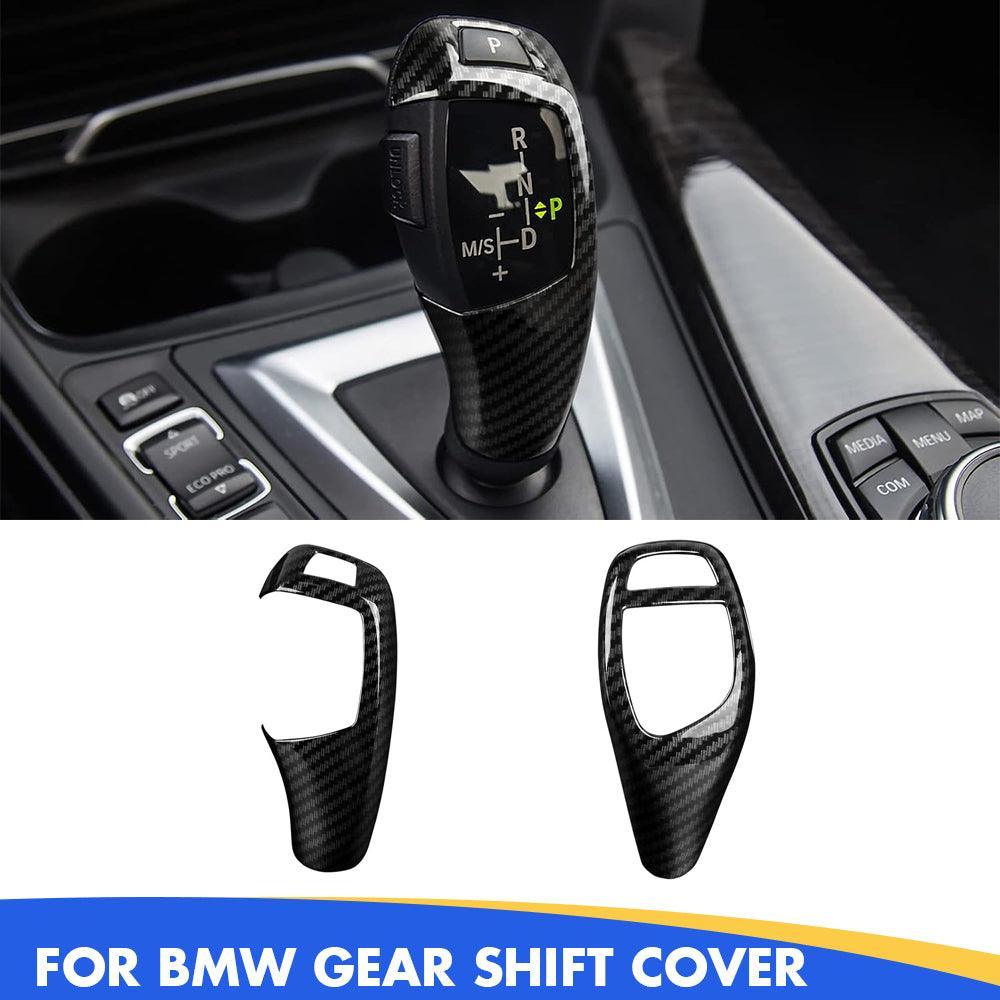YDSSTORE Car Sticker Decals Gear Shift Knob Cover Carbon Color ABS Trim fits for BMW F20 F21 F22 F30 F31 F32 F33 F34 F35 F36 F07 F10 F12 F15 F16 F25 F26 Accessories (Style B)-autoydsstore