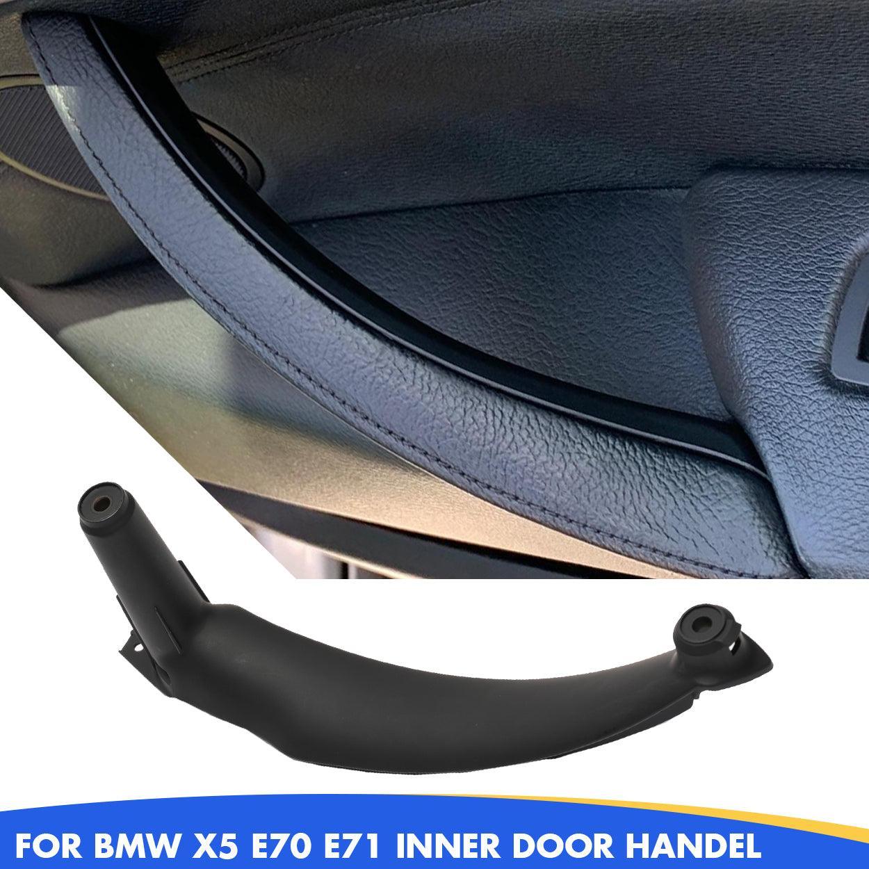 for BMW X5 X6 Door Pull Handle. Inner Door Trim Grab Cover Passenger Side Right Front/left Right Rear Door Armrest Bracket (Fits:BMW X5 2008-2013 and BMW X6 2008-2014) (Leather Cover NOT Inculded)-autoydsstore