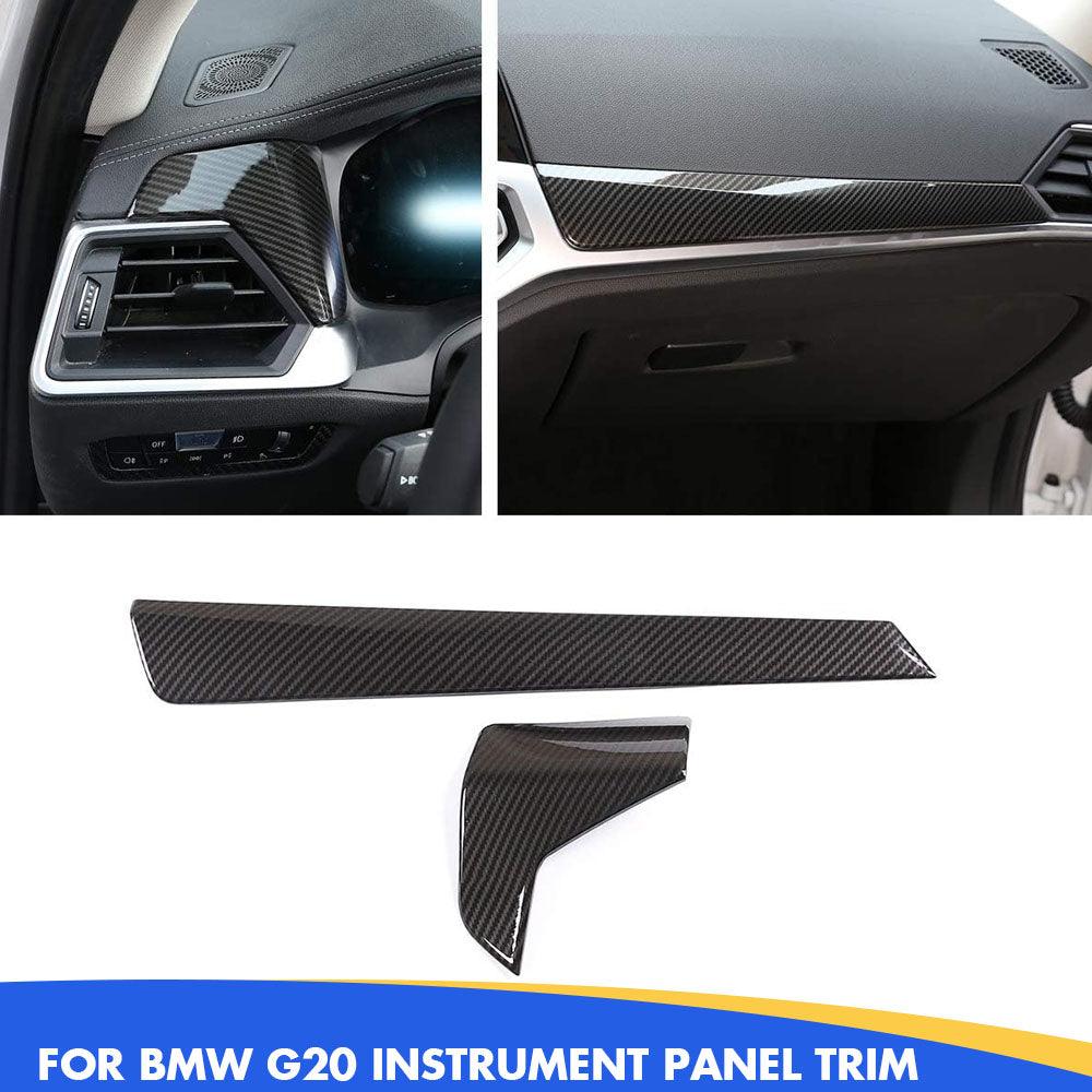 YDSSTORE ABS Carbon Fiber Pattern Center Console Dashboard Trim for BMW G20 G28 325Li 3 Series 2019-2020-autoydsstore