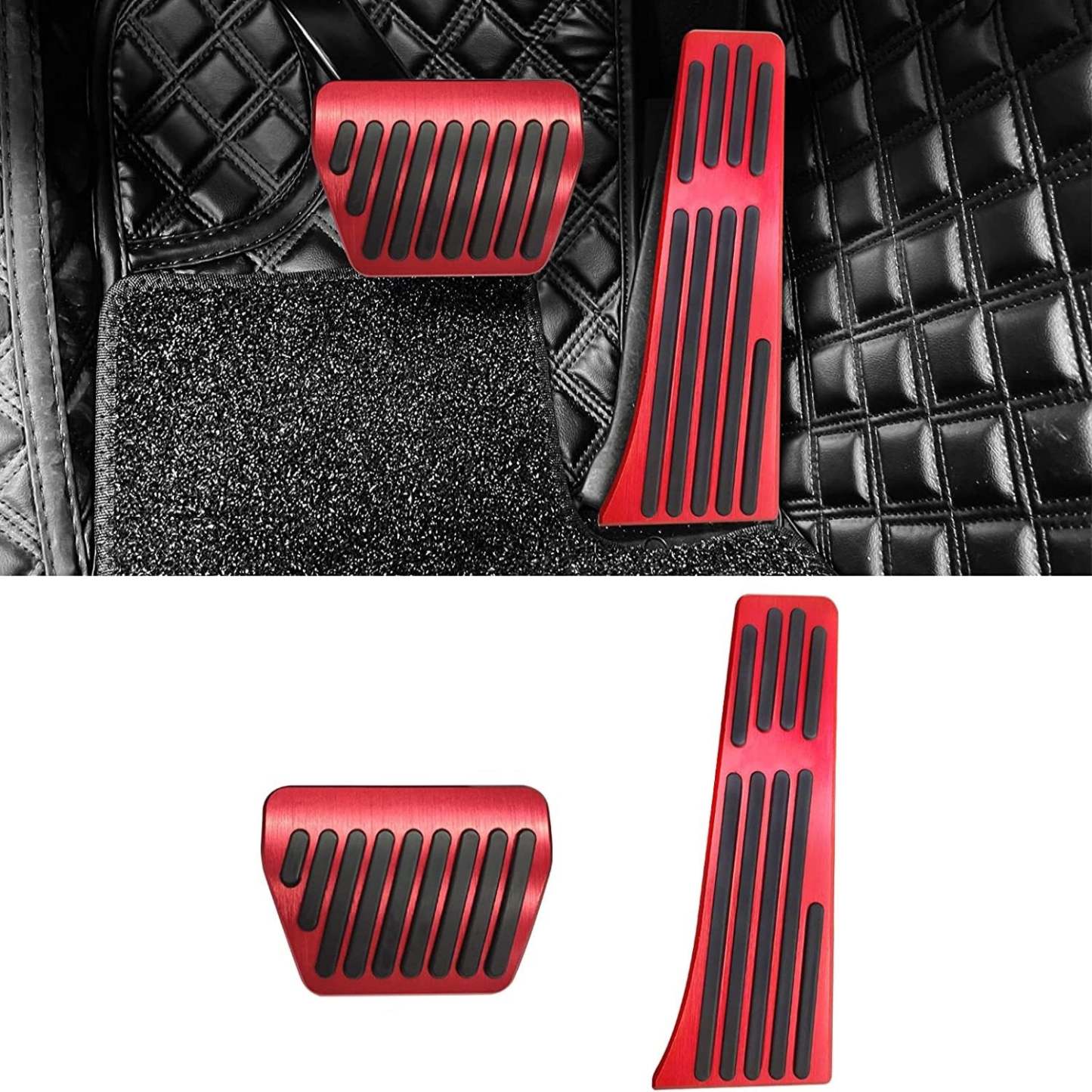 Upgraded For BMW Gas Pedal and Brake Pedal Covers - B Model Red | YDSSTORE