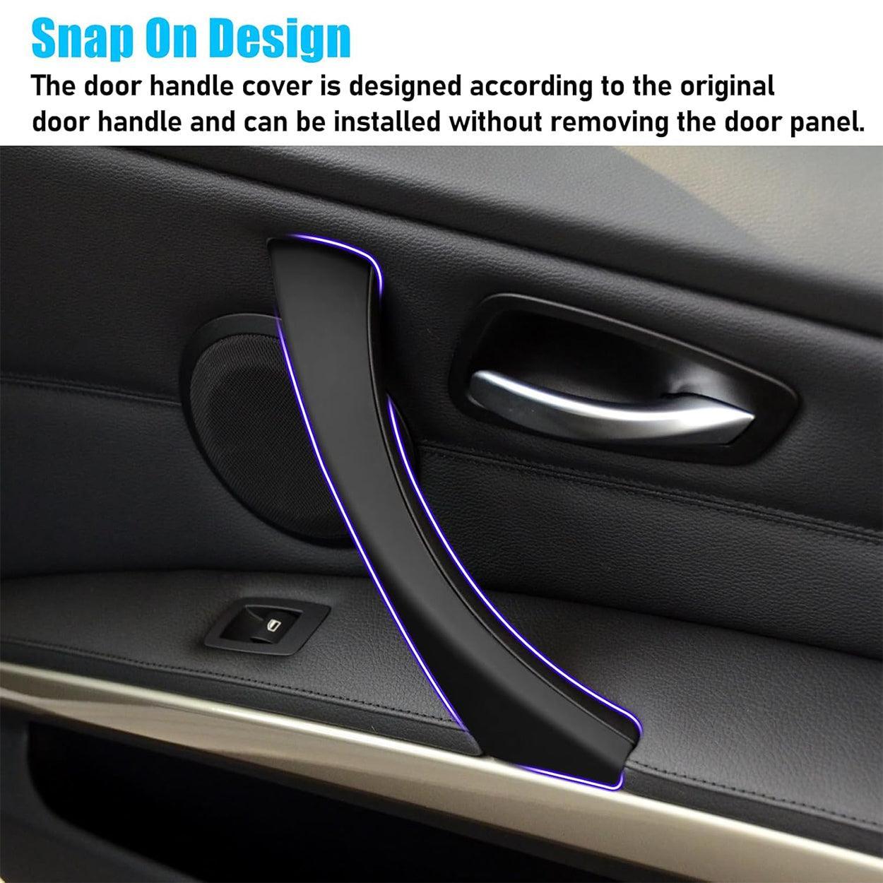 6PCS Door Handle Covers for BMW 3 Series E90/E91 (2006-2011) – Left & Right Passenger Door Pull Handles for BMW 325i. 328i. 335i. 330i-autoydsstore
