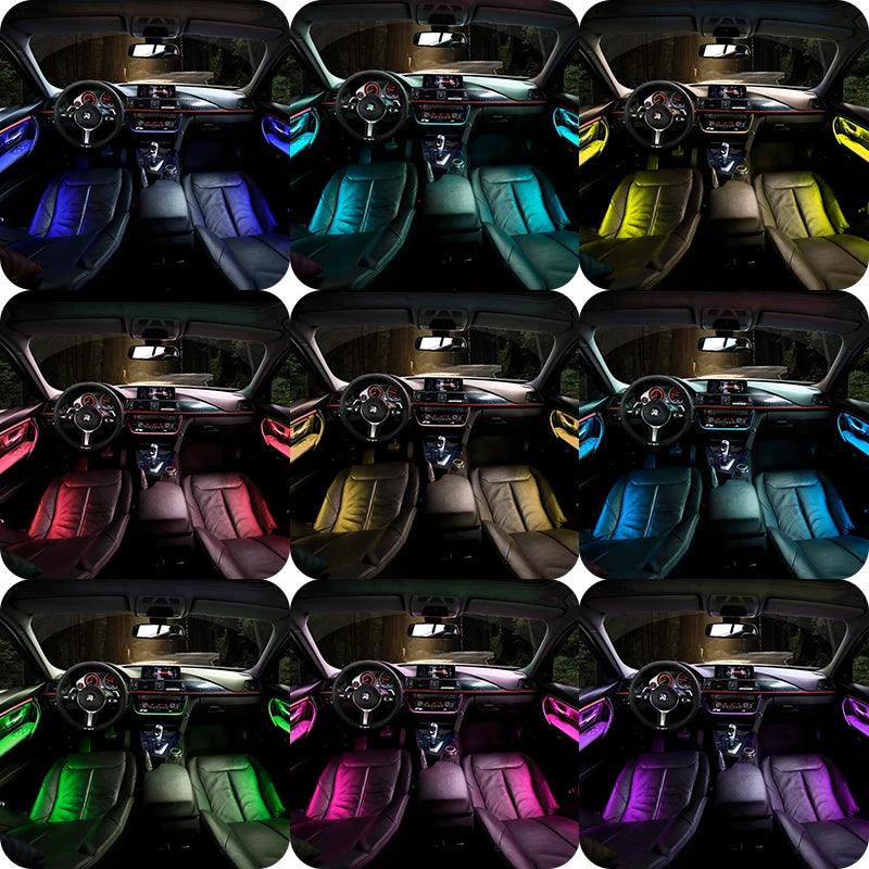 Led Light Car Interior Decoration Decorative Lights Rgb Lighting For Bmw F30 Auto Acessories Neon Strip Accessories Vehicles-autoydsstore