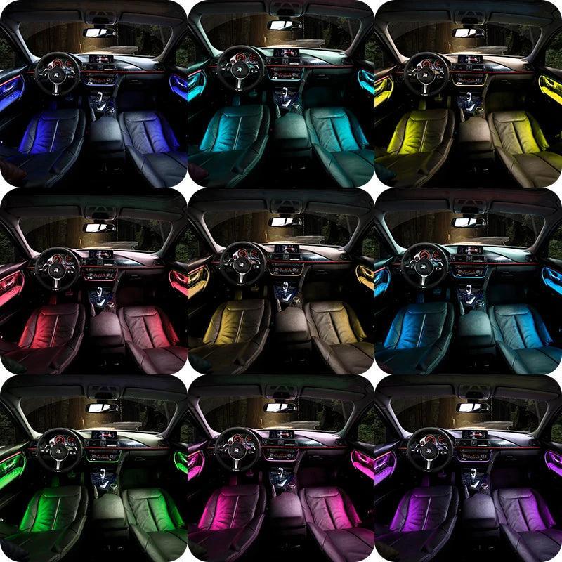 Led Light Car Interior Decoration Decorative Lights Rgb Lighting For Bmw F30 Auto Acessories Neon Strip Accessories Vehicles-autoydsstore