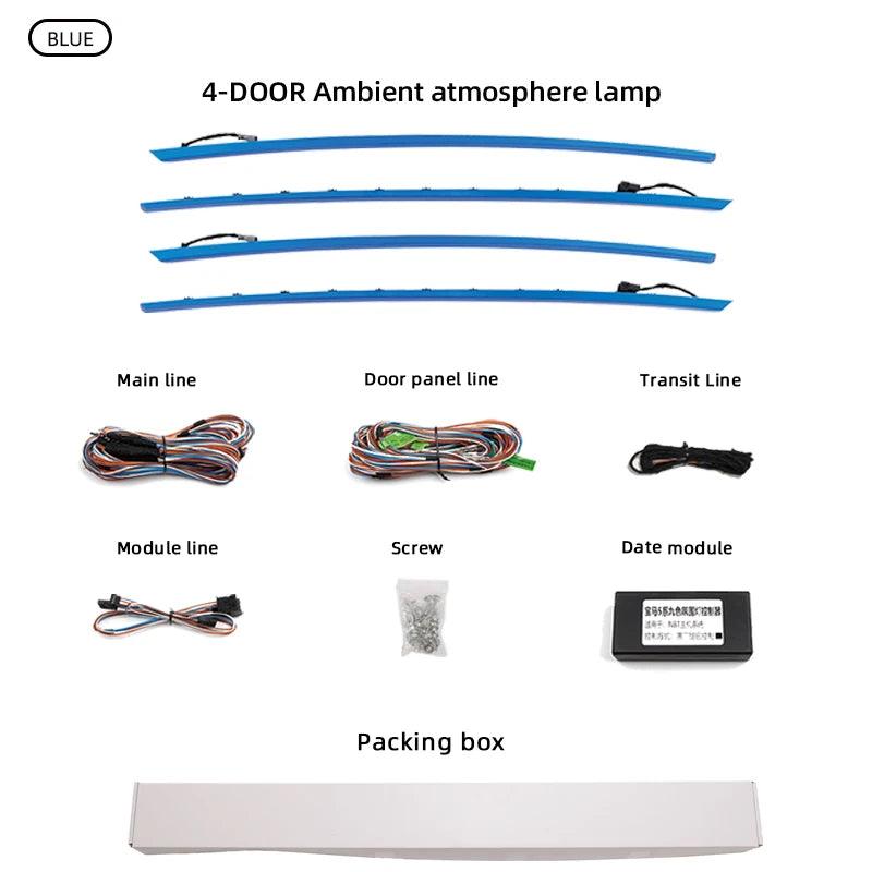 Led Light Car Interior Decoration Decorative Lights Rgb Lighting For Bmw F30 Auto Acessories Neon Strip Accessories Vehicles-autoydsstore