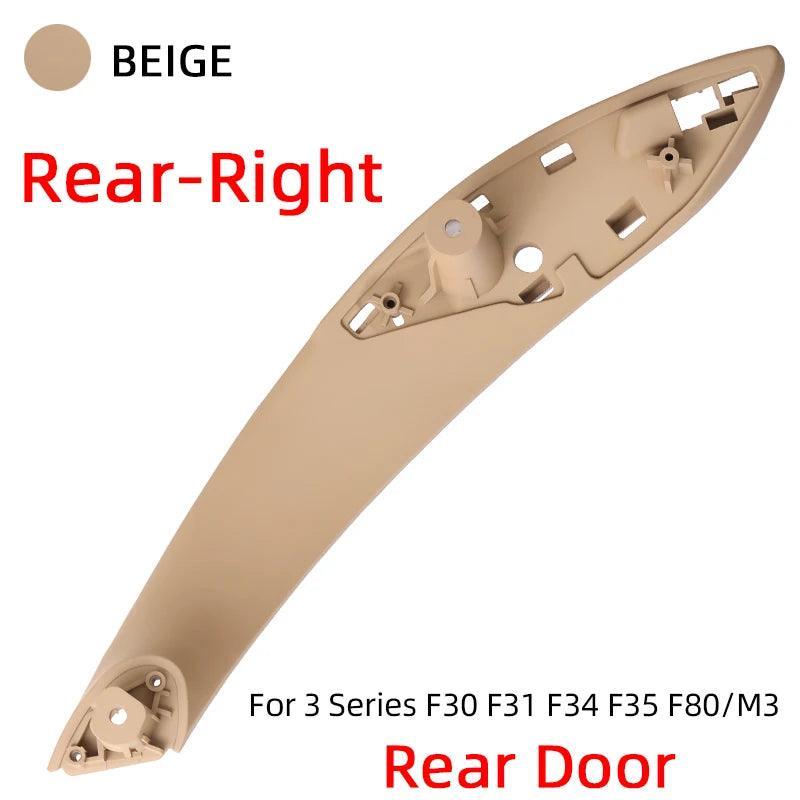 Car Retrofit Interior Inner Door Handle Panel Pull Trim Cover for BMW 3 Series F30 F31 316d 318d 320i 325d 328 330 Beige Black-autoydsstore