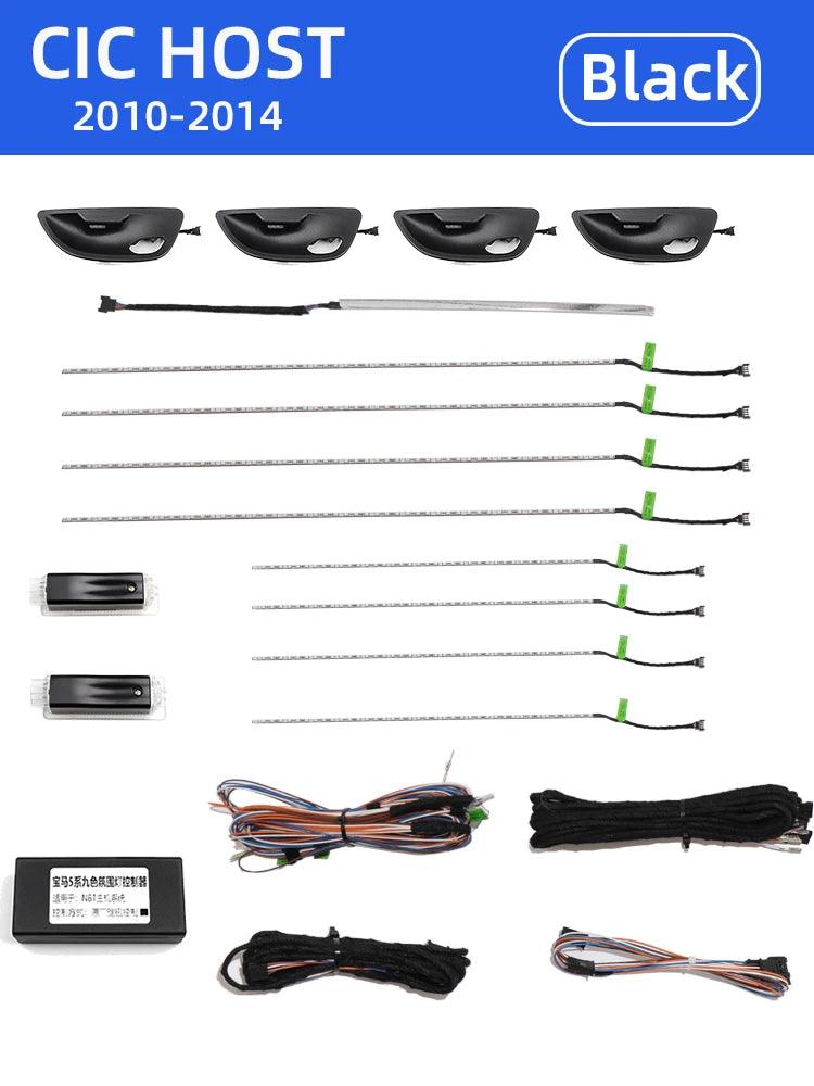 For BMW 5 series F10 F11 F18 Interior Door Panel 9 Color Decorative Lighting LED Atmosphere Light Upgrade Ambient Light Kit-autoydsstore