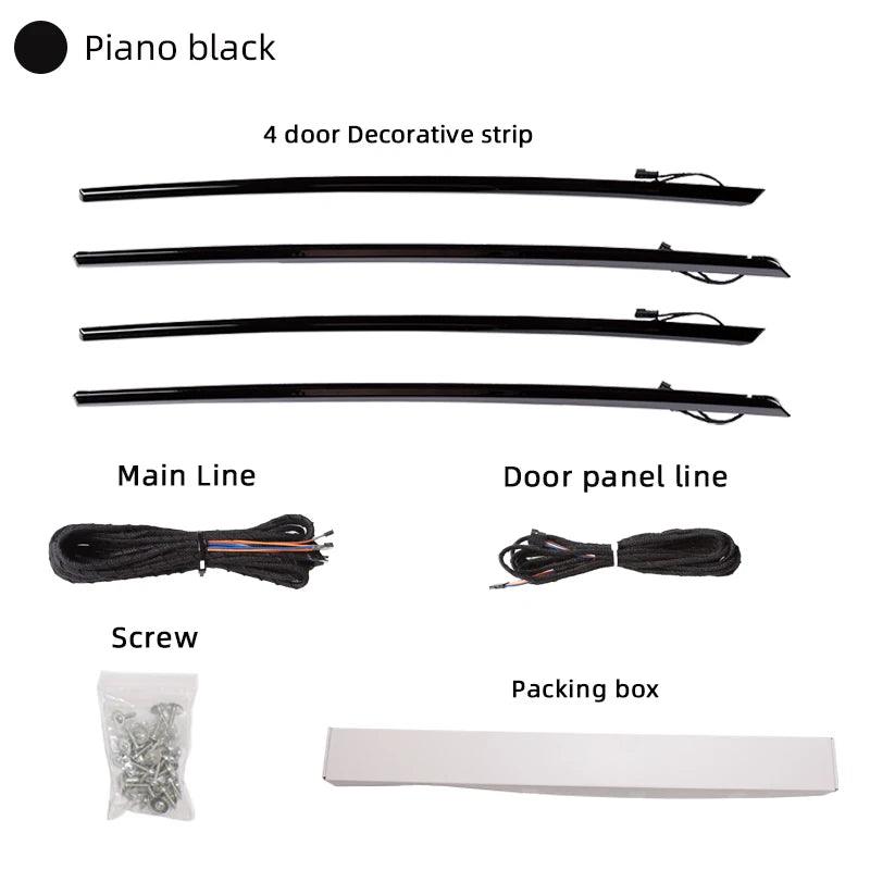 4 Inner Doors Ambient Light LED Decorative Trims Lights With Blue And Orange Colors Environment lights For BMW 3 Series F30-autoydsstore