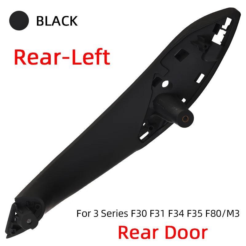 Car Retrofit Interior Inner Door Handle Panel Pull Trim Cover for BMW 3 Series F30 F31 316d 318d 320i 325d 328 330 Beige Black-autoydsstore
