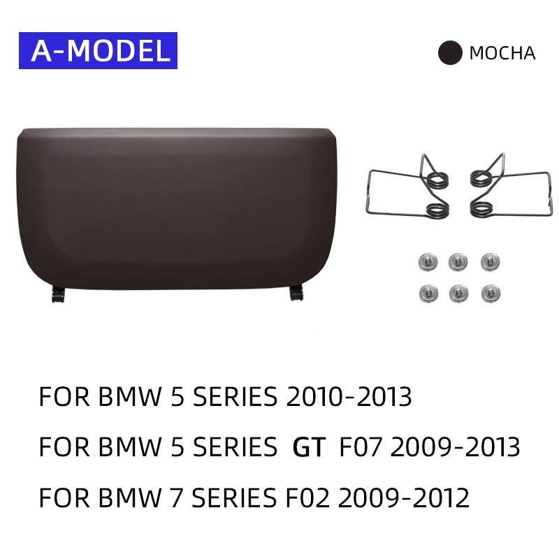 Compatible with BMW Seat Back Pocket Cover. Genuine Leather Back Seat Pocket Cover Backrest Seat Panel Cover Replacement Compatible with BMW 5 Series F10 F11 F07. 7 Series F01 F02-autoydsstore