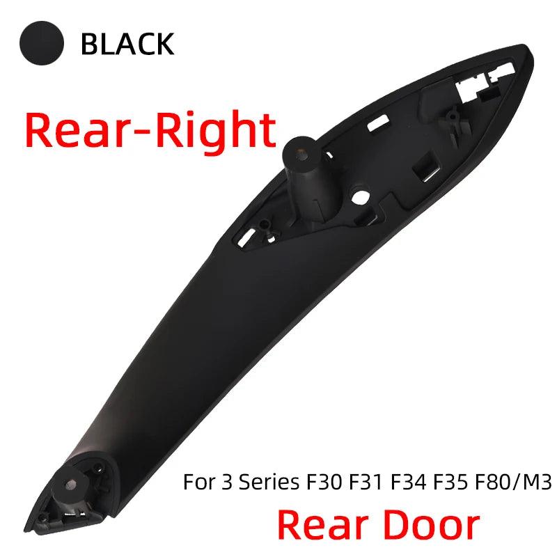 Car Retrofit Interior Inner Door Handle Panel Pull Trim Cover for BMW 3 Series F30 F31 316d 318d 320i 325d 328 330 Beige Black-autoydsstore