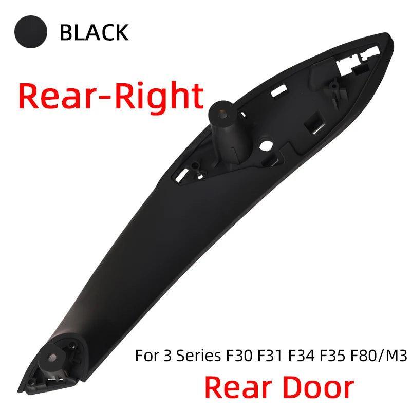 Car Retrofit Interior Inner Door Handle Panel Pull Trim Cover for BMW 3 Series F30 F31 316d 318d 320i 325d 328 330 Beige Black-autoydsstore