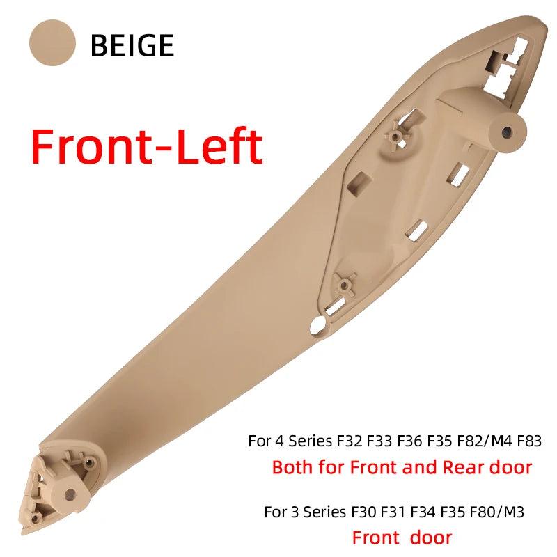 Car Retrofit Interior Inner Door Handle Panel Pull Trim Cover for BMW 3 Series F30 F31 316d 318d 320i 325d 328 330 Beige Black-autoydsstore