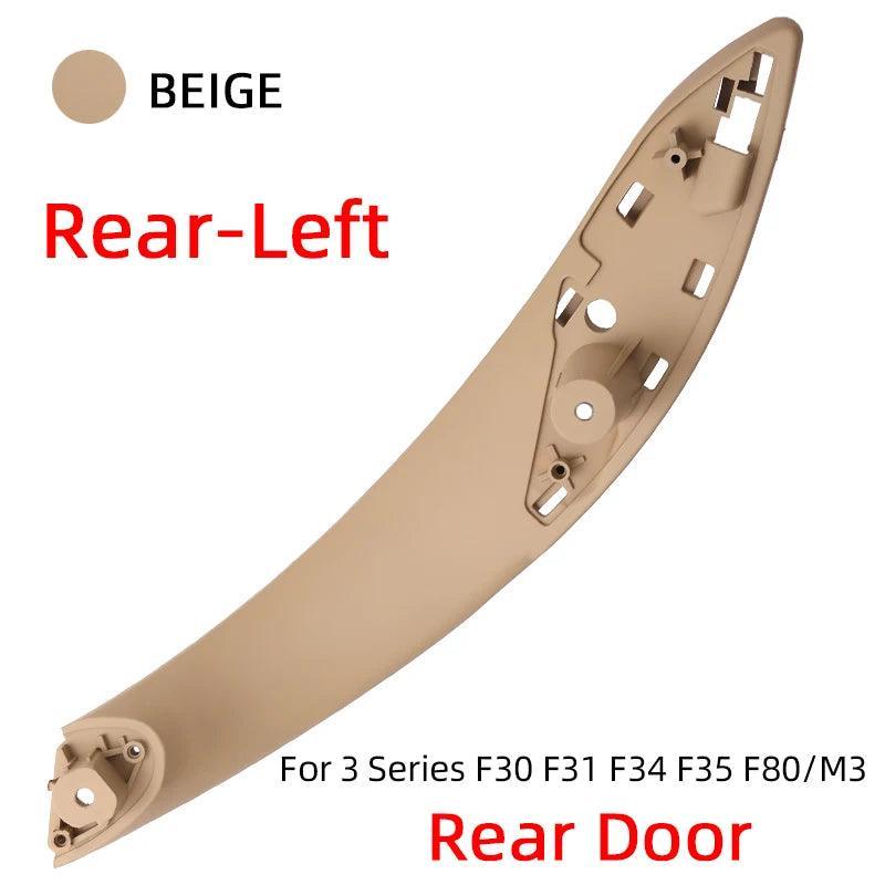 Car Retrofit Interior Inner Door Handle Panel Pull Trim Cover for BMW 3 Series F30 F31 316d 318d 320i 325d 328 330 Beige Black-autoydsstore