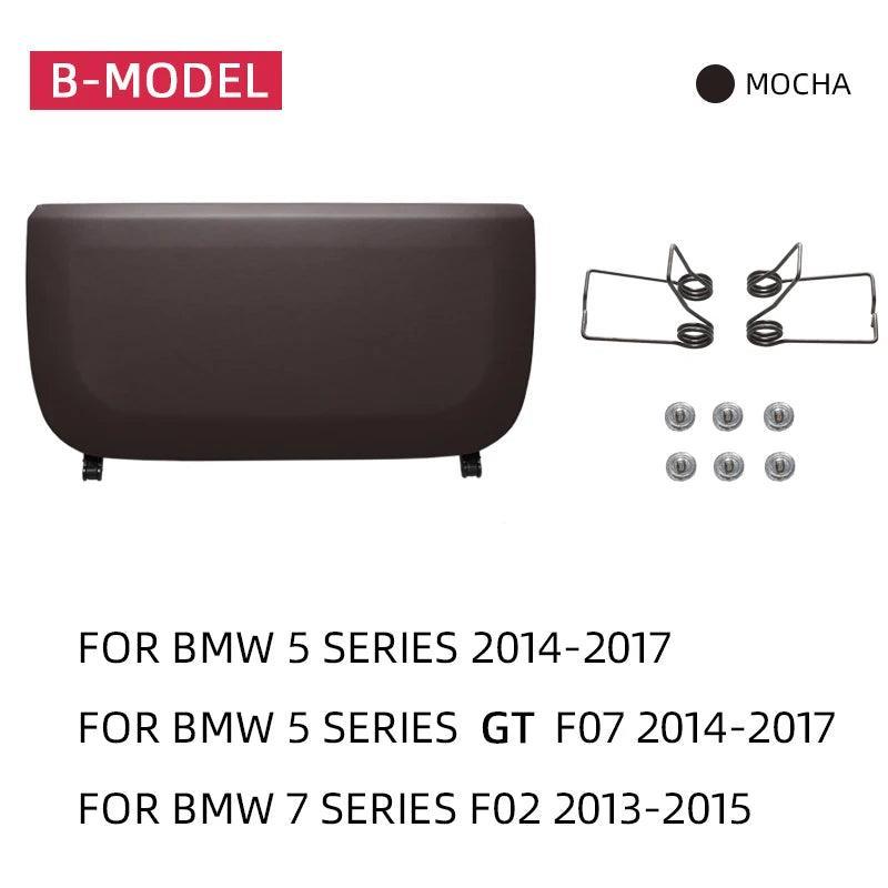 Compatible with BMW Seat Back Pocket Cover. Genuine Leather Back Seat Pocket Cover Backrest Seat Panel Cover Replacement Compatible with BMW 5 Series F10 F11 F07. 7 Series F01 F02-autoydsstore