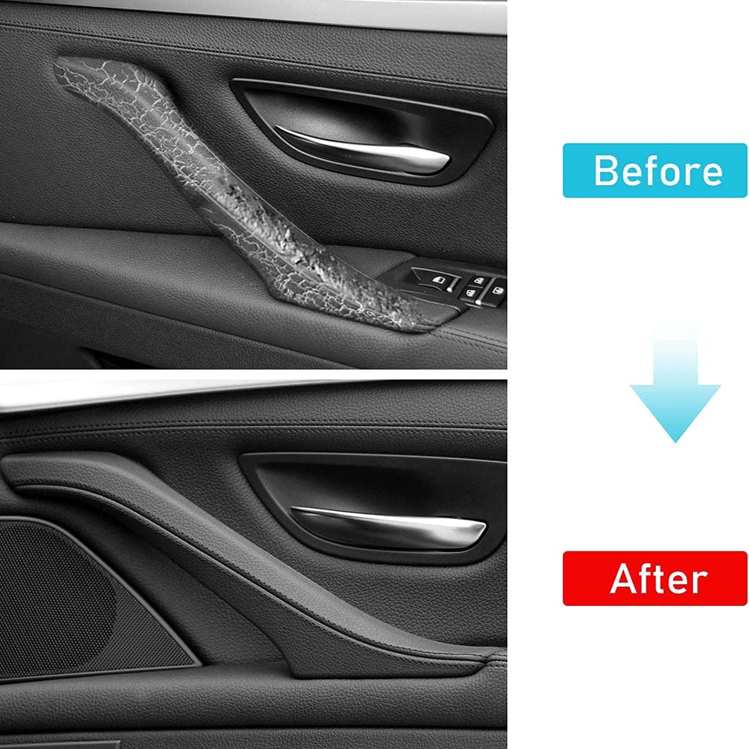 Upgraded For BMW 5 Series Car Door Handle Outer Cover-F10/F11 | Black | YDSSTORE