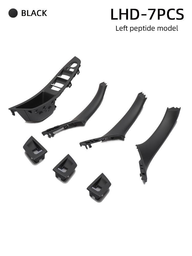 YDSSTORE Window Switch Armrest Panel. Inner Door Pull Handle Trim Cover Kits Replacement for 2010-2016 BMW 5 Series 520 523 525 528 530 535-autoydsstore