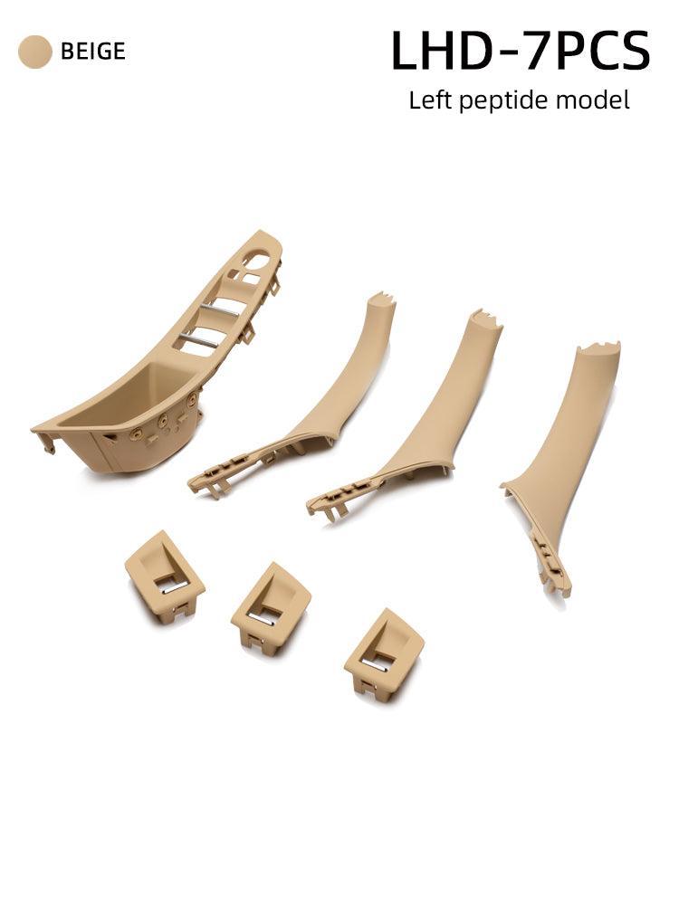 YDSSTORE Window Switch Armrest Panel. Inner Door Pull Handle Trim Cover Kits Replacement for 2010-2016 BMW 5 Series 520 523 525 528 530 535-autoydsstore