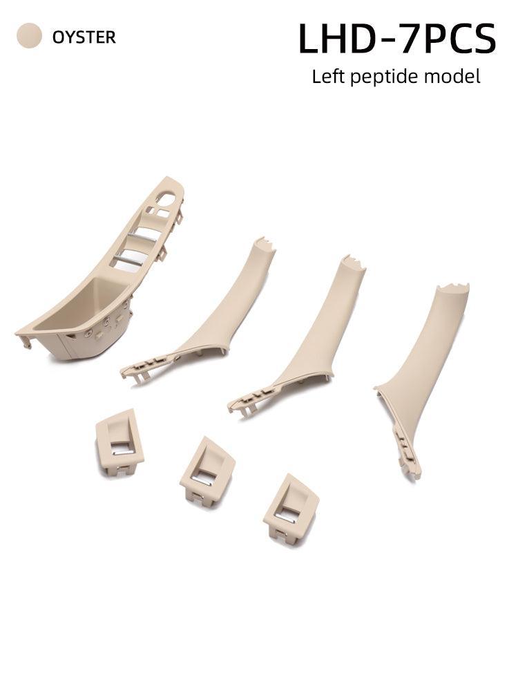 YDSSTORE Window Switch Armrest Panel. Inner Door Pull Handle Trim Cover Kits Replacement for 2010-2016 BMW 5 Series 520 523 525 528 530 535-autoydsstore