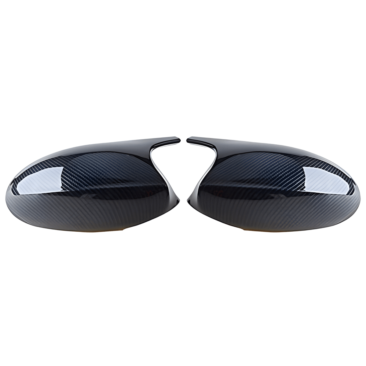 Carbon Fiber Pattern Side Mirror Cover Caps Compatible with BMW E90 E91 E92 E93 PRE-LCI M3 Style