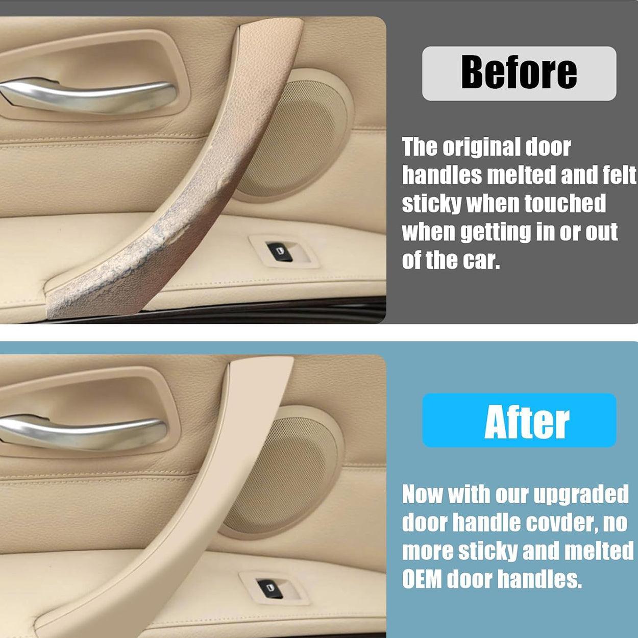 6PCS Door Handle Covers for BMW 3 Series E90/E91 (2006-2011) – Left & Right Passenger Door Pull Handles for BMW 325i. 328i. 335i. 330i-autoydsstore