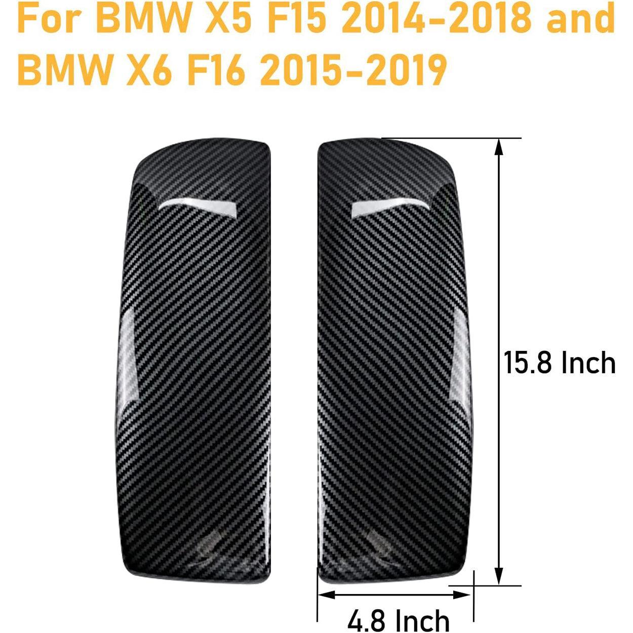 YDSSTORE  for BMW X5 X6 F15 F16 ABS Carbon Fiber Color Car Interior Center Armrest Box Cover Console Box Storage Box Trim Covers (X5 F15 F85 2014-2018 / X6 F16 F86 2015-2019)-autoydsstore