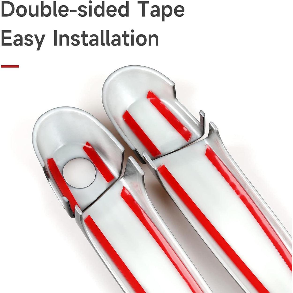 4PCS Car Door Handles Cover Sticker Carbon Style ABS Decal Trim Exterior Accessories fit for BMW E90 E92 E93 F30 F34 3GT F32 F33 F36 E84 E70 E71 F25 F26-autoydsstore