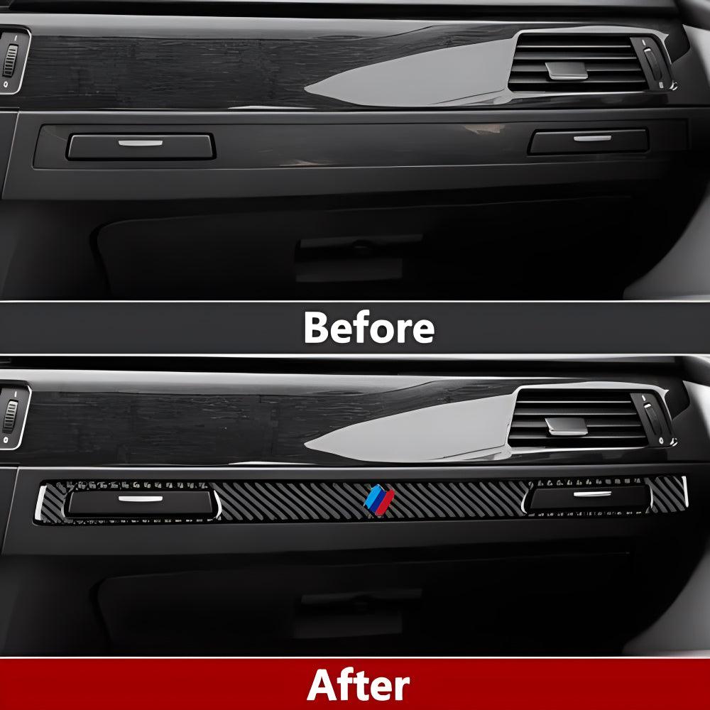 Car Cup Holder Cover Trim Co-Pilot Passenger Sticker Decal Carbon Fiber Trim fits for BMW E90 E92 2006 2007 2008 2009 2010 2011 Accessories-autoydsstore