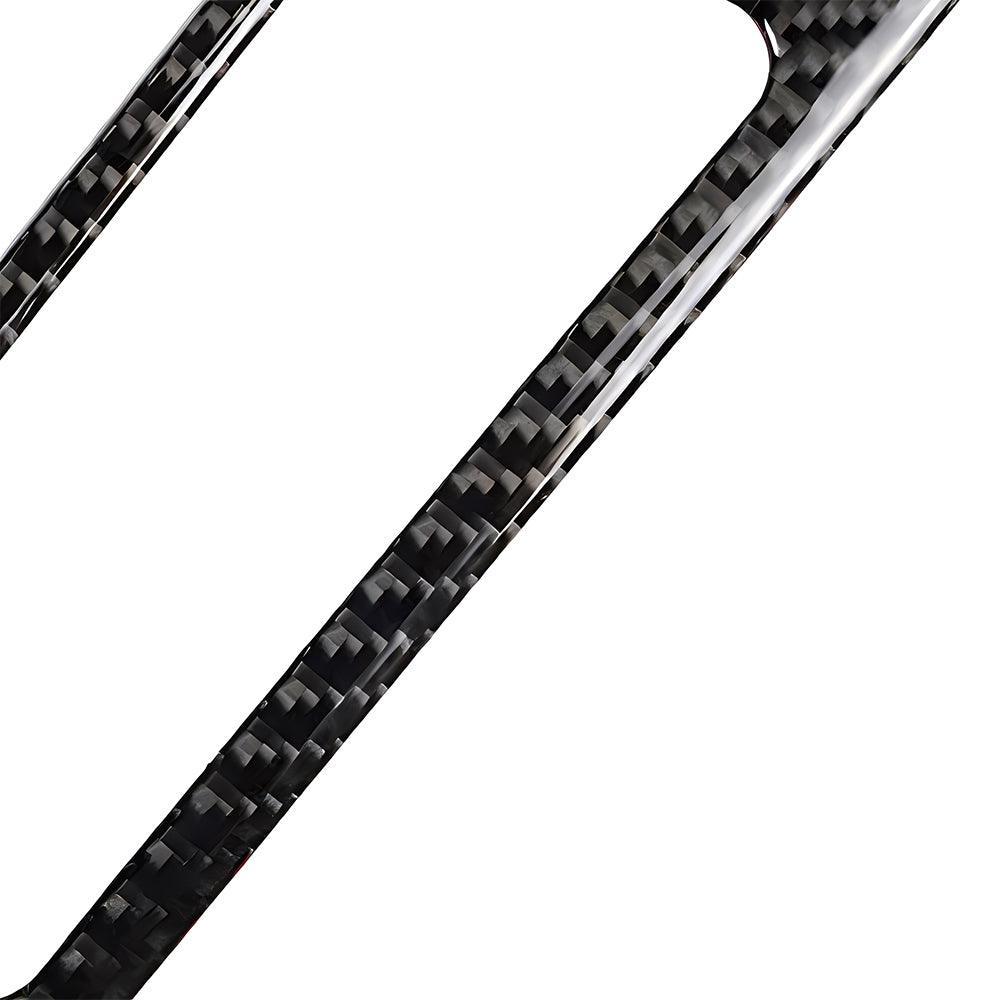 YDSSTORE  Real Premium Carbon Fiber Car Dashobard Sides Air Conditioner Vent Outlet Cover Interior Trim Compatible with BMW E90 E92 E93 325i/xi 328i/xi 330i/xi 335d/i/xi/is 2006-2012 Accessories Black-autoydsstore