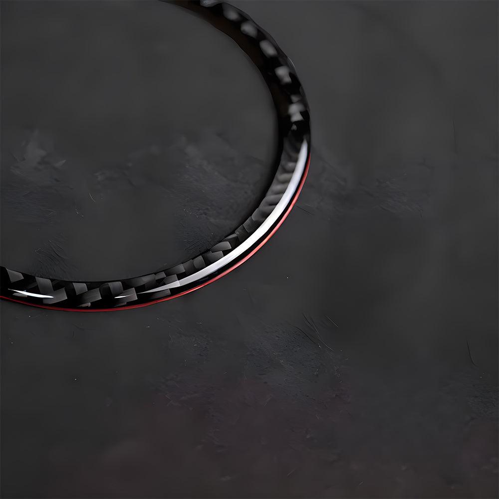 YDSSTORE  Real Premium Carbon Fiber Car Door Speaker Ring Cover Interior Trim Compatible with BMW 3 Series E90 E92 E93 325i 328i 330i 335i M3 2006 2007 2008 2009 2010 2011 2012 2013 Accessories Black-autoydsstore