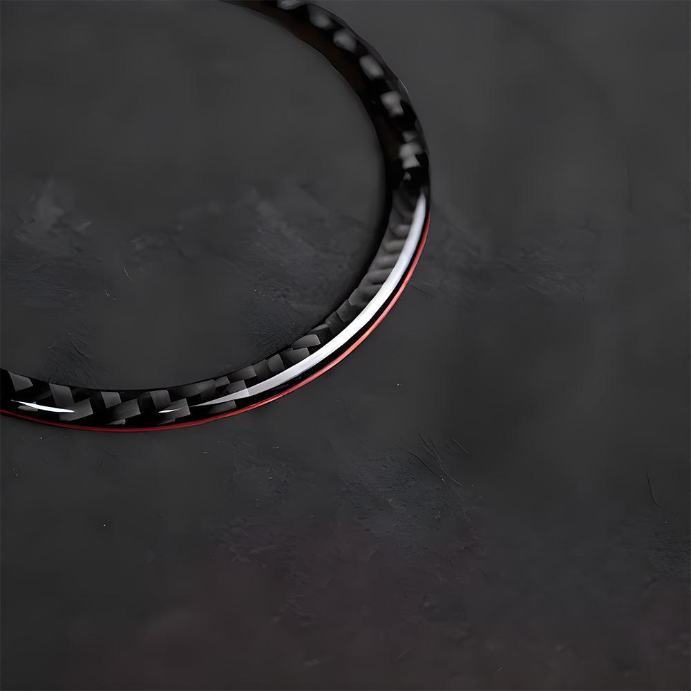 YDSSTORE  Real Premium Carbon Fiber Car Door Speaker Ring Cover Interior Trim Compatible with BMW 3 Series E90 E92 E93 325i 328i 330i 335i M3 2006 2007 2008 2009 2010 2011 2012 2013 Accessories Black-autoydsstore