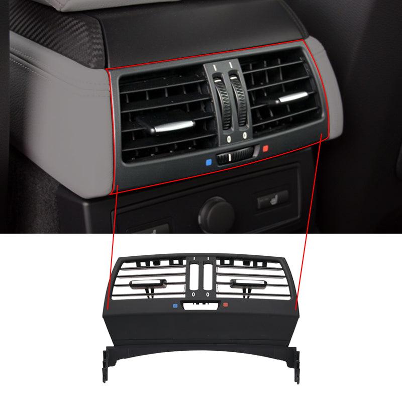 Front Row Wind Left Center Right Air Conditioning Vent Grill Outlet Panel With Chrome Plate For BMW X5 X6 E70 E71 2008-2013-autoydsstore