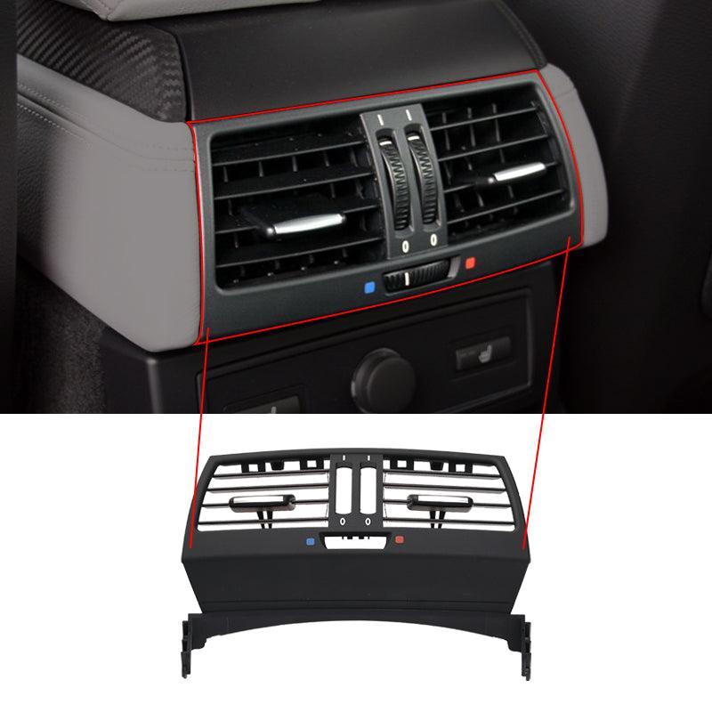 Front Row Wind Left Center Right Air Conditioning Vent Grill Outlet Panel With Chrome Plate For BMW X5 X6 E70 E71 2008-2013-autoydsstore