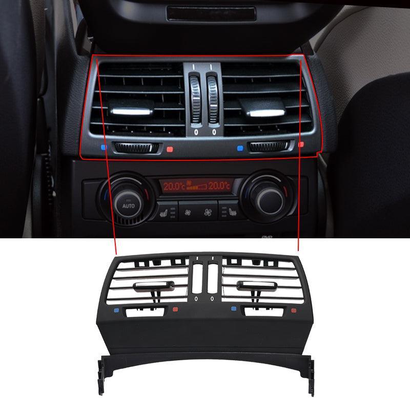 Front Row Wind Left Center Right Air Conditioning Vent Grill Outlet Panel With Chrome Plate For BMW X5 X6 E70 E71 2008-2013-autoydsstore