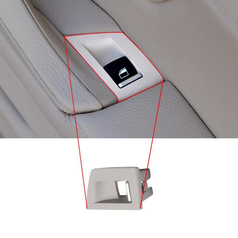 Suitable for BMW 5 Series left and right peptide F10 F11 lift window button panel switch cover trim black carbon fiber 520 525d-autoydsstore