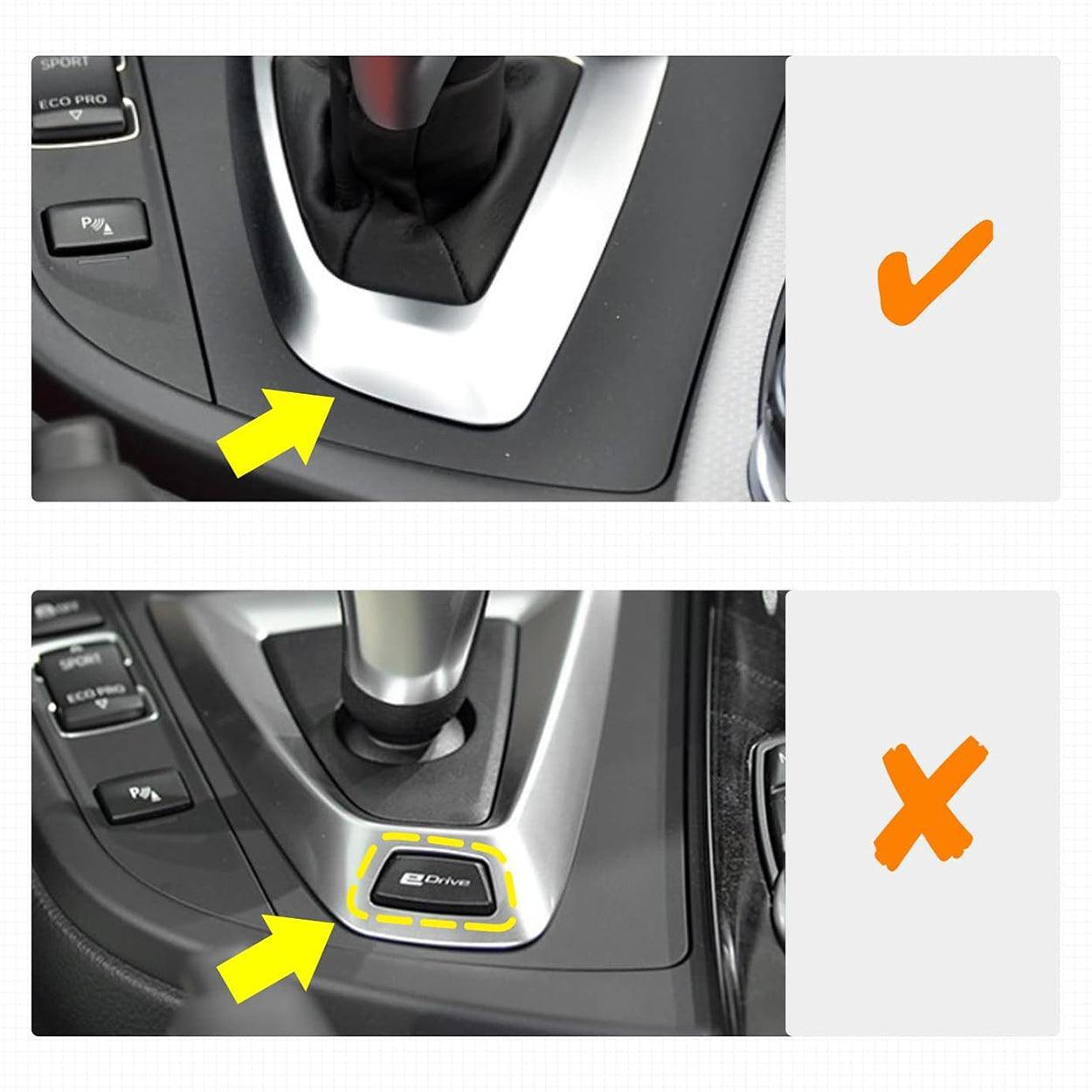 Car Gear Shift Frame Cover Trim Sticker Decals fit for BMW F20 F21 F22 F23 F30 F31 F32 F33 F34 F35 F36 Accessories (Style C)-autoydsstore