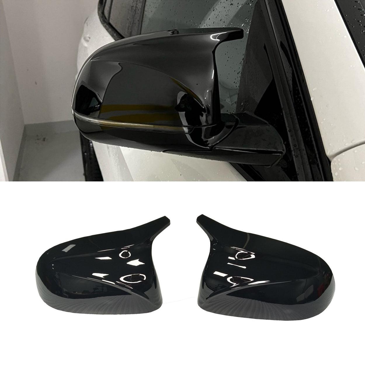 2PCS Black Rear View Mirror Covers for BMW X3 G01 X4 G02 X5 G05 X6 G06 X7 G07 2018-2020 Left and Right Side Mirror Caps-autoydsstore