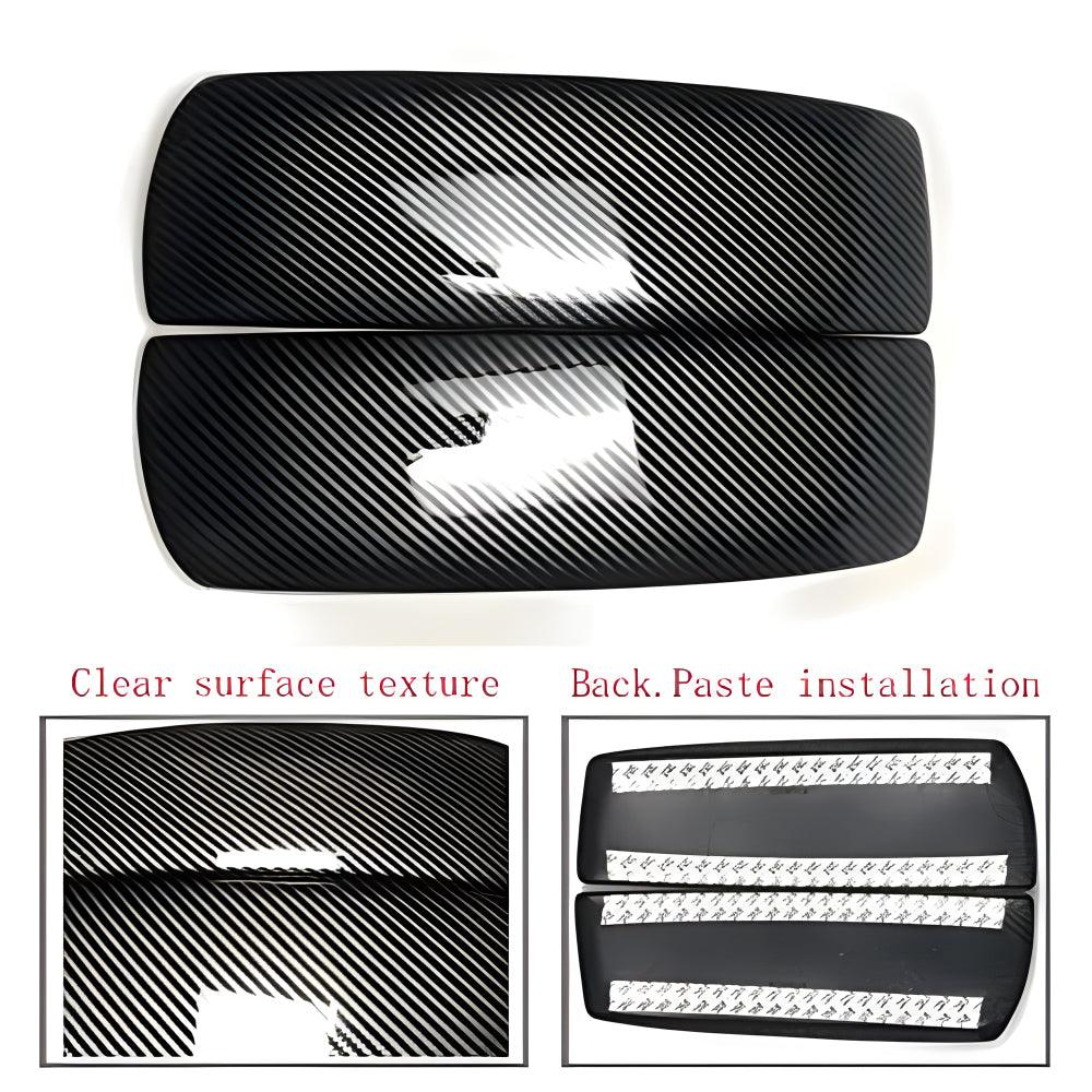 YDSSTORE  for BMW X5 X6 E71 E70 ABS Carbon Fiber Color Car Interior Center Armrest Box Cover Console Box Storage Box Trim Covers (X5 E70 2007-2013/X6 E71 2008-2014)-autoydsstore