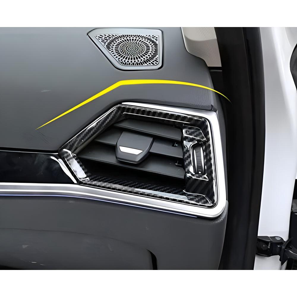 YDSSTORE Car Carbon Fiber Front Side Air Conditioning Outlet Vent Frame Grille Cover Trim for BMW G20 3 Series 330i M340i 2019 2020 2021 2022 2023 2024 / G22 4 Series Coupe M440i Interior Accessories-autoydsstore